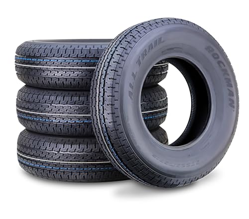 ROCKMAN Trailer Tire ST225/75R15 10-Ply Load Range...