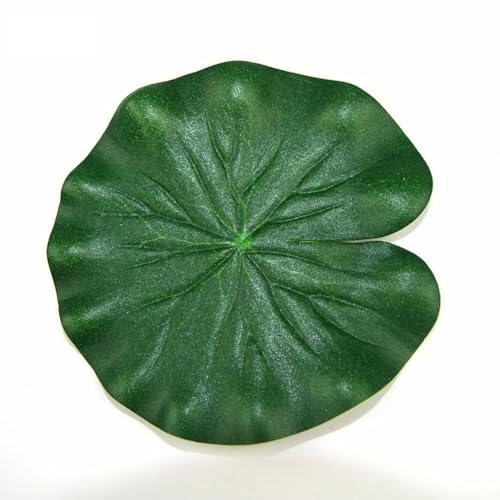 Hojas de nenúfar de EVA para decoración flotante de piscina y jardín, adecuadas para accesorios de escenario y eventos comunitarios (10 cm)