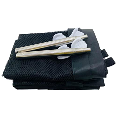 Yardwe Pet Gate for Dogs Portable Mesh Safety Barrier Pet Fence for Home Use Easy Install Includes Mesh Panel Pipes Hooks