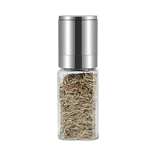 Stainless Steel Salt Or Pepper Grinder - Top Spice Mill With Ceramic Blades, Brushed Stainless Steel And Adjustable Coarseness By Pepper Grinder (Single Package) #TOP1