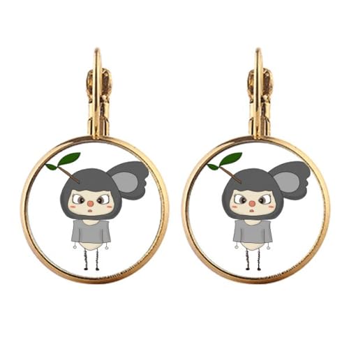 Boucles d'oreilles koala a clip or pour sublimer vos tenues d'ete
