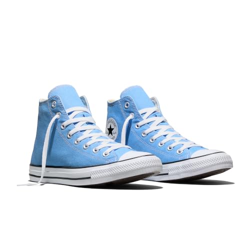 Converse, Unisex, Chuck Taylor All Star Canvas High-Top Sneakers, Light Blue Men's 6.5, Women's 8.5 Medium by Converse - Used condition - Image 8