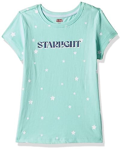 Image of Amazon Brand - Jam & Honey Girls Cotton Graphic Printed Half Sleeves T-Shirt | Regular Fit | Soft & Breathable | Age 2-8 Years (Available in Pack of 5 & Pack of 3)