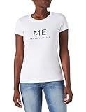Armani Exchange Damen Slim, Logo On Front Shirt, Me Optic White, XS
