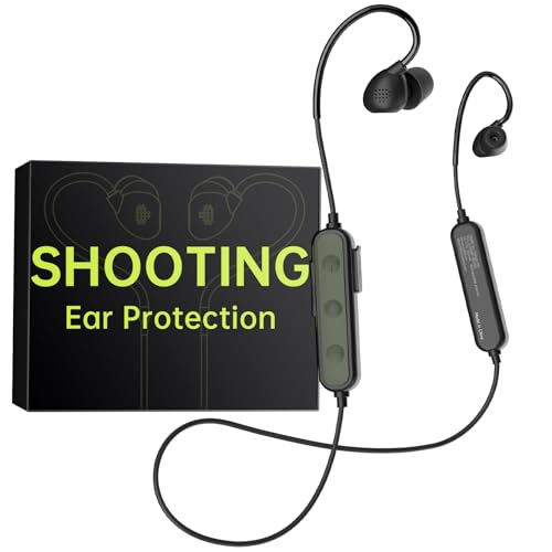 QWH Shooting Ear Protection, Ear Protection for Gun Range, Bluetooth Hearing Protection for Shooters...