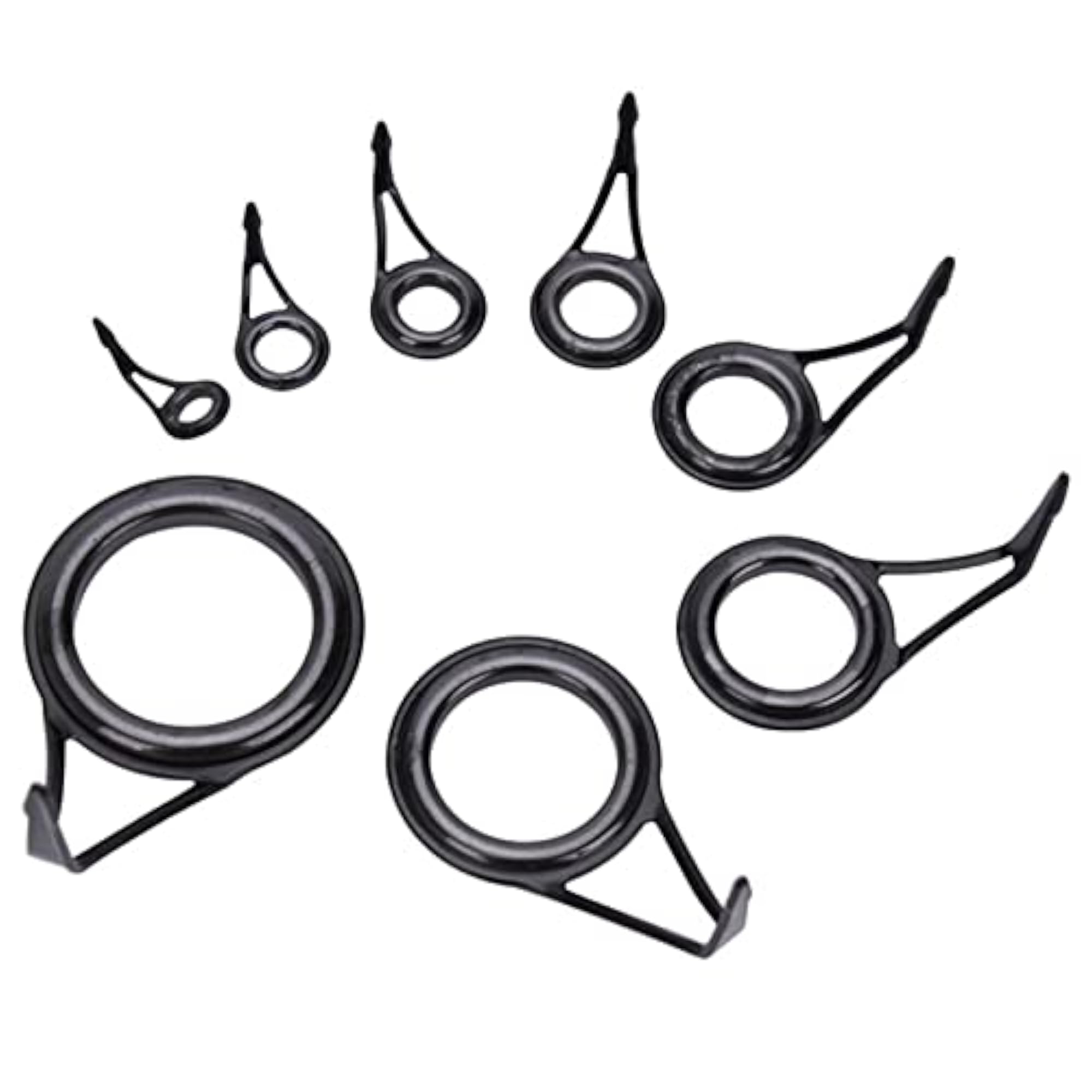 Fishing Rod Guides Tips Eye Rings Kit, 8 Pieces