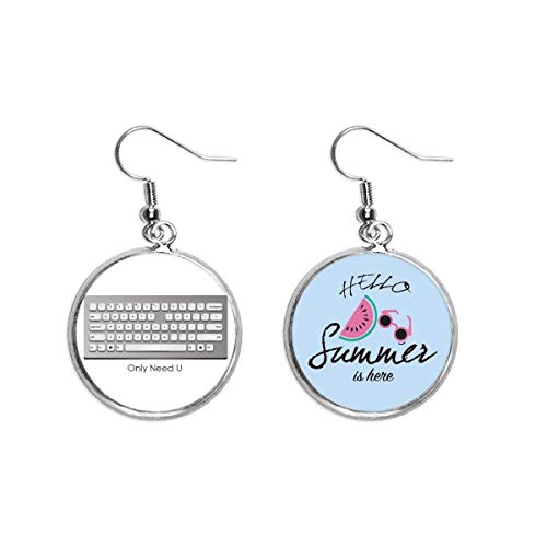 Pendientes de sandía joyería frutal ligera para cuidado del lóbulo en verano