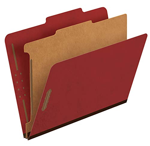 Pendaflex Recycled Classification File Folders, 1 Divider, 2