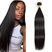USOFT 8A Brazilian Straight Human Hair 1 Bundle Natural Black Color 100% Unprocessed Brazilian Virgin Hair Soft And Tangle Free(18", Natural Color)