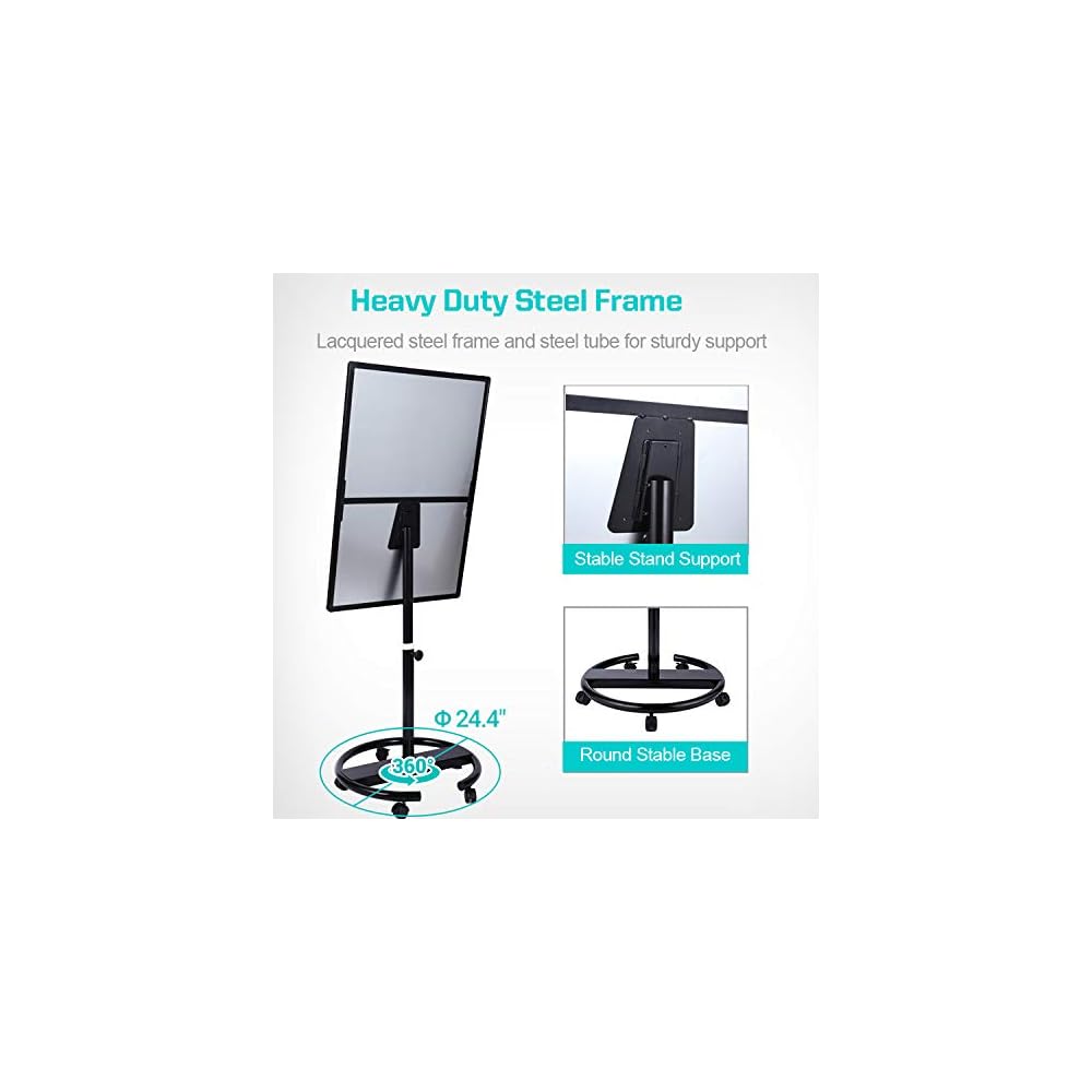 Axtek Dry Erase Whiteboard Height Adjustable, Easel Stand White Board