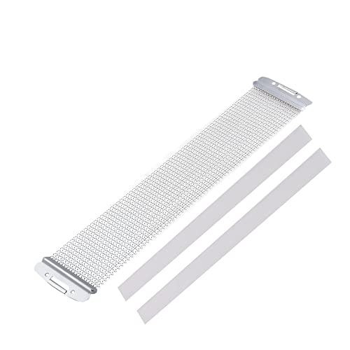 Bstinay Steel Snare Drum Springs Wire 20 Strands Kit for 12 inch with Mounting Straps