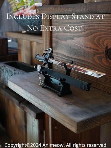 Image of Mini Katana Keyrings | Aesthetic Miniature with Ejection Button | Complimentary Display Stand | Handcrafted and Handpainted |