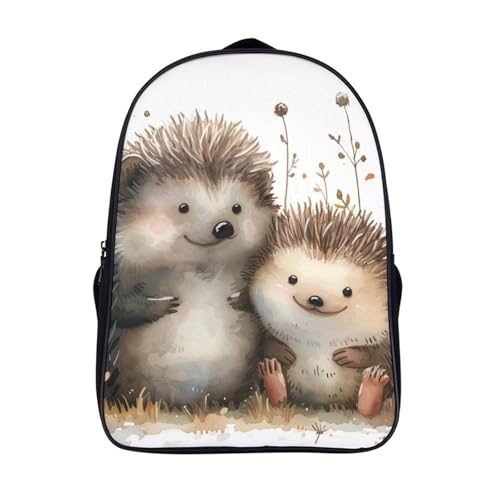 Sac à dos école hérisson pour enfants de primaire et voyage 40x28x16cm