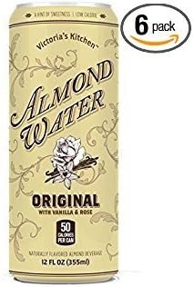Victoria’s Kitchen Almond Water Beverage Original Flavor (Pack of 6) Kosher; Soy, Dairy, & Gluten Free, Low Sugar Low Calorie Soft Drink, European –Inspired, Artisanal Specialty Drink, 12 oz Can