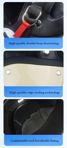 Casque demi-coque rétro ouvert léger et compact pour pilote de moto chopper M