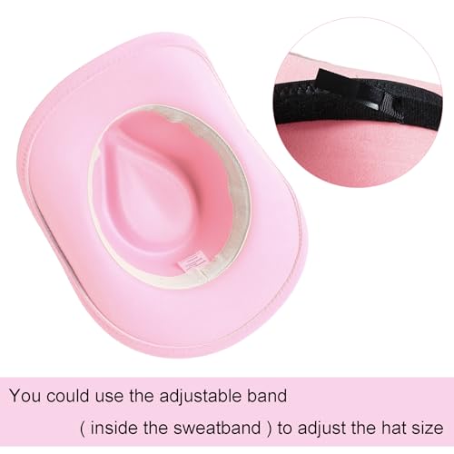 Jastore Glitter Silver Cowboy Hats for Girls Western Sparkly Rhinestone Cowgirl Hat for Kids4