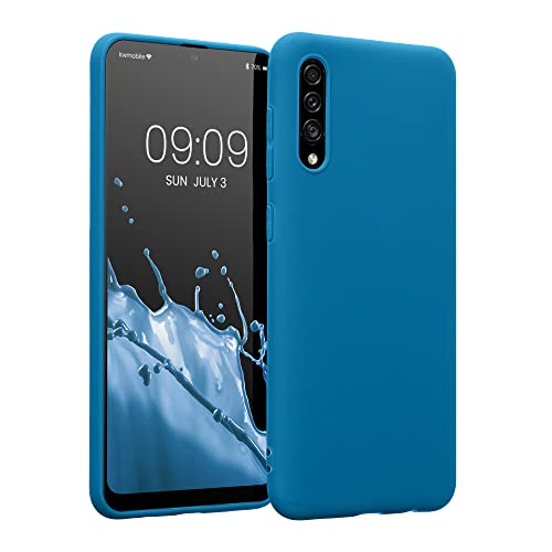 kwmobile Custodia Compatibile con Samsung Galaxy A30s Cover - Back Case per Smartphone in Silicone TPU - Protezione Gommata - blu indaco