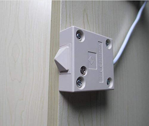 Image of Ascension Plastic Wardrobe /Door Cupboard Sliding Self-Resetting Normally Closed Auto Switch (Medium)