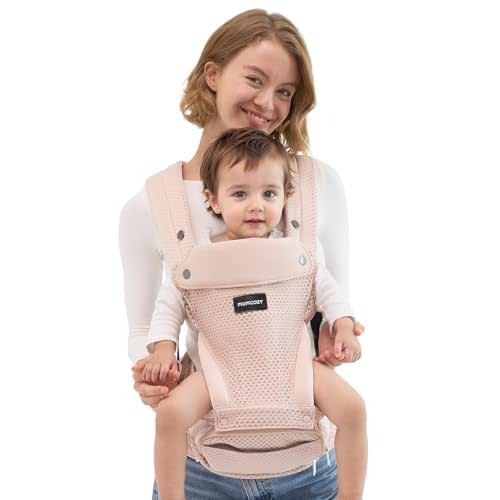 Momcozy Baby Carrier with Hip Seat, 2-in-1 Detachable Hands-Free Carrier