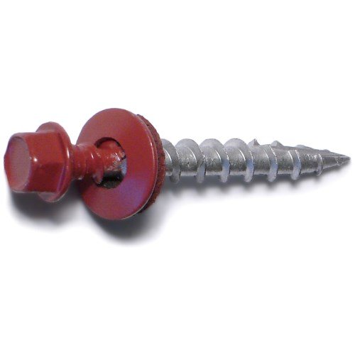 10 x 1-1/2 Red Pole Barn Screw (430 Pieces)