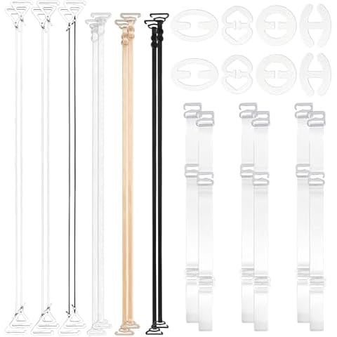 GMHLLES Clear and Adjustable Bra Straps Set Cover