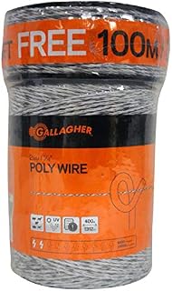 Gallagher Electric Fence Poly Wire | Bonus Pack - 1312 Ft Plus Free