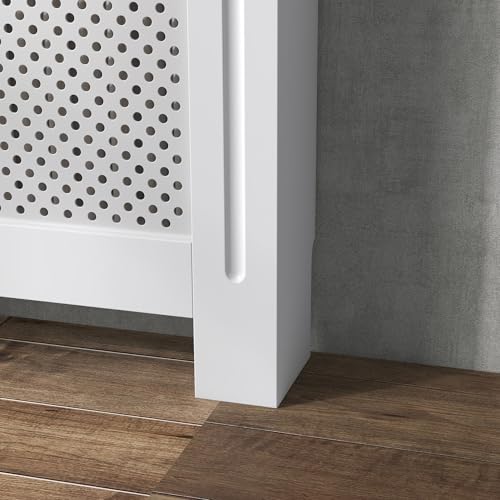 Miniatura 9 de Homcom Cubre Radiador Cubierta De Radiador Mueble Estante De Pared Para Radiador Diseño Moderno Mdf 78x19x82cm