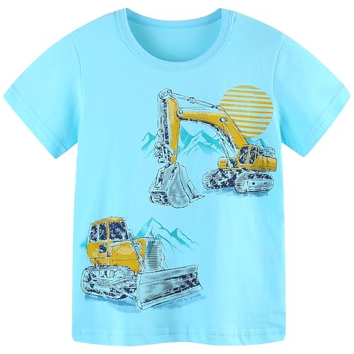 Image of AIWUHE Toddler T Shirts Cotton Summer Tshirts Boys Girls Short Sleeve Tee Tops Casual Graphic Clothes Crew Neck Shirts 2-6Y