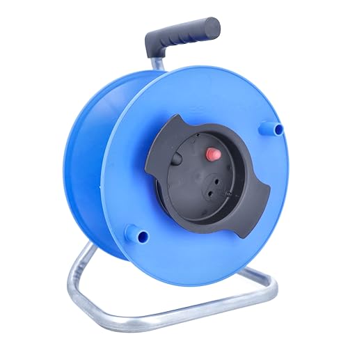Carrete de cable para camping vacío as - Schwabe con interruptor térmico IP44 7