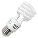 Satco S7411 13-Watt Medium Base T2 Mini Spiral, 2700K, 120V, Equivalent to 60-Watt Incandescent Lamp for Enclosed Fixtures