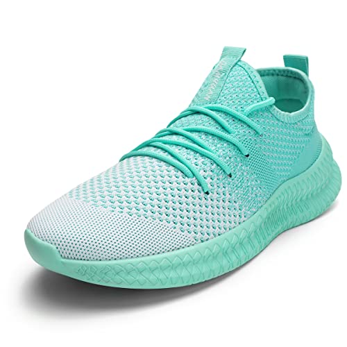 Running Shoes for Men Casual Slip on Walking ShoesFitness Athletic Workout Casual Comfortable Lightweight Breathable Gym Sport Sneakers Fashion Trainers Light_Green Size US 102