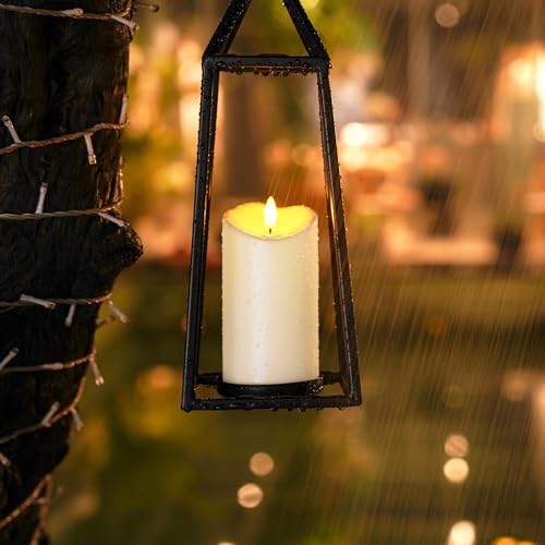 Image of Homemory Rechargeable Flameless Candles, LED Candles, Battery Operated Candles with Remote and Timers, Outdoor Waterproof, Long Lasting, Set of 3
