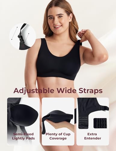 Image of Momcozy Seamless Comfort Bra, Wireless Full-Coverage Everyday Wear, Invisible All-Day Support