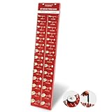 YYinno Thread Checker, 28 Nut and Bolt Thread Checker, Industrial Grade Bolt Size and Thread Identifier Gauge,14 Standard and 14 Metric Bolt and Nut Gauge, Red