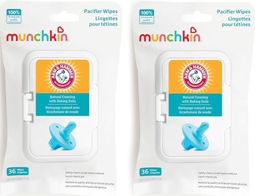 Image of Munchkin Arm & Hammer Pacifier Wipes for Baby Essentials, 72 Count