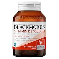 Blackmores Vitamin D3 1000 IU | Supports Bone & Muscle health| 200 Capsules