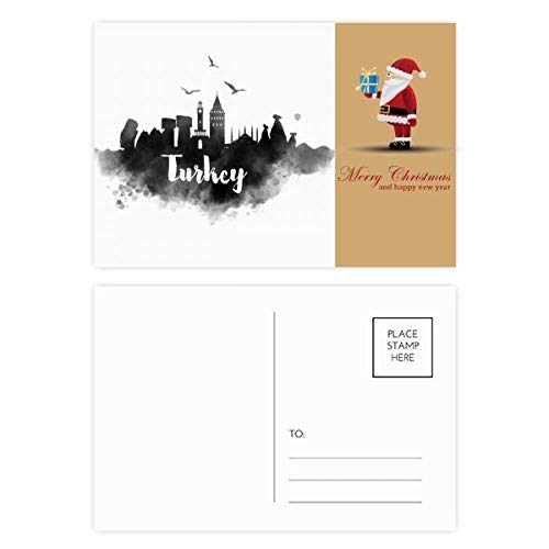Cartes postales à encre Turquie père Noël papeterie vœux de fin d'année lot de 20