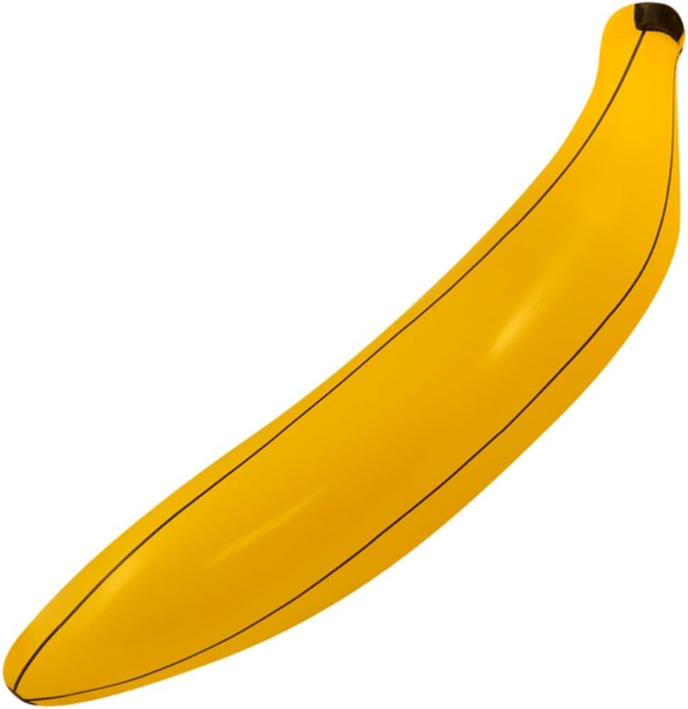 Henbrandt Inflatable Banana 80cm Kids Toy Monkey Costume Safari Party Decorations Jungle Blow Up Inflatable Toys Pool Party Photo Booth Props Fancy Dress Accessory