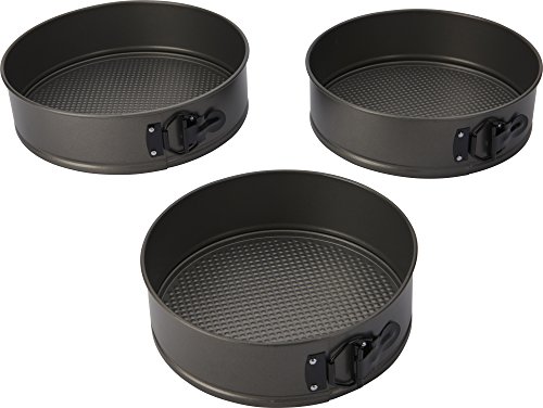 T-fal 84853 Signature Spring Form Cake, Sm/Md/Lrg, Grey Non-stick