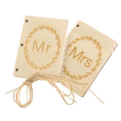 HOLIDYOYO 4pezzi Quaderni Voti Nozze in Carta Kraft Beige Libri Voto Sposi in Legno Rustico Taccuini Matrimonio per Fotografia Decorazioni e Regalo Ricordo
