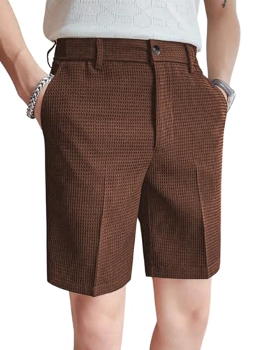 Image of GRECIILOOKS Casual Men Shorts | Rich Regular Fit Solid Short with Side Pockets | Relaxed Fit Half Pants | Mid Rise Waist (Available in Plus Size)