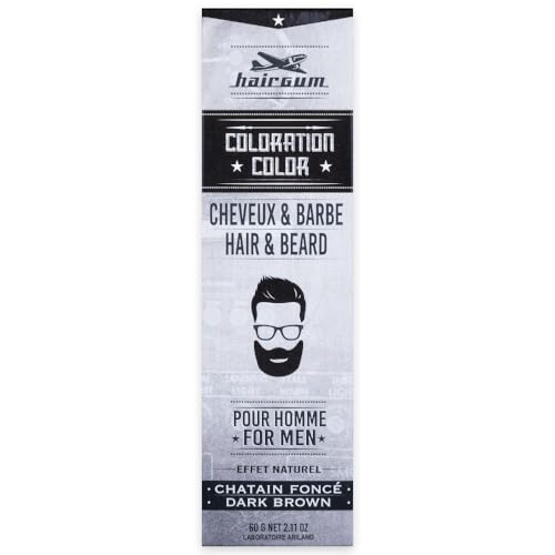 Hairgum, Tinte capilar con tiza (Número 3, Castaño Oscuro) - 60 ml.