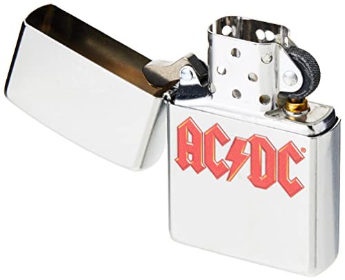 Encendedor Zippo con logo AC/DC y acabado Street Chrome miniatura 3