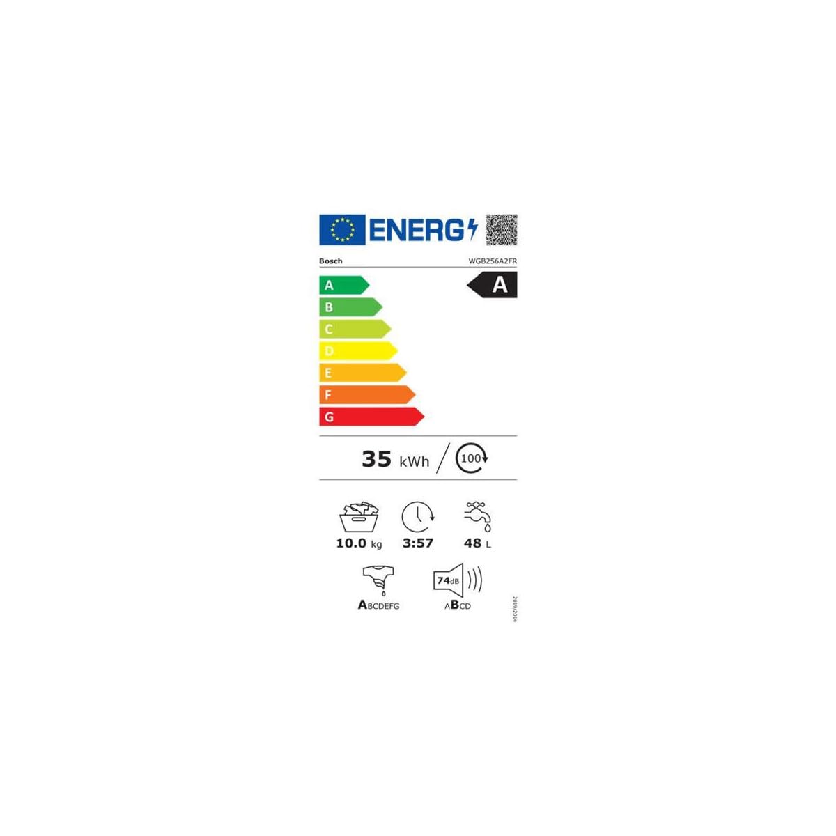 Bosch Série 8 Lave-linge front 10 kg 1600 trs/min Blanc