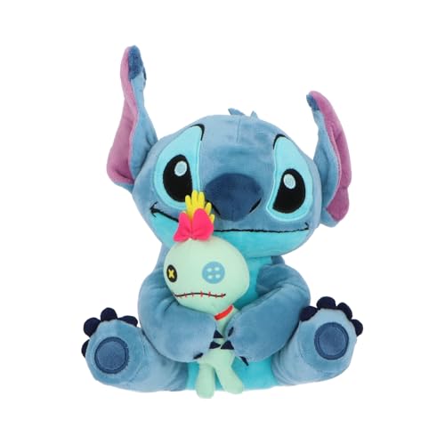 Stitch Spardose mit Scrump – Kuschelige Plüsch-Spardose – Offizielles Lizenzprodukt – ca. 20 cm – Detailreiches Design – Geschenkidee für Kinder und Fans