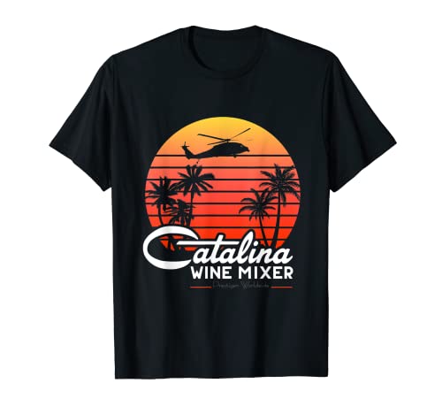 Vintage Beach Tree Catalina Mixer Wine Prestige Worldwide T-Shirt