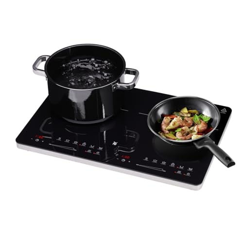 WMF Kult X Doppel- Induktionskochfeld 2 Platten, Kochplatte bis 28 cm, 2 Kochzonen, 8 Stufen...