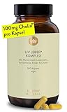 SUNDAY NATURAL® Mariendistel Artischocke Löwenzahn Komplex - 180 vegane Kapseln hochdosiert (6-Monats-Vorrat) - Leber Komplex – 80 % Silymarin, Cynarin & Cholin – Laborgeprüft, ohne unnötige Zusätze