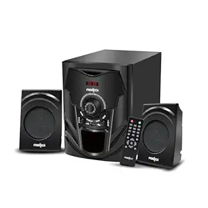 FRONTECH 2.1 Channel Speaker System | Bluetooth 5.0-40W Output, USB|BT|FM Support|LED Display, (3955 - Black)