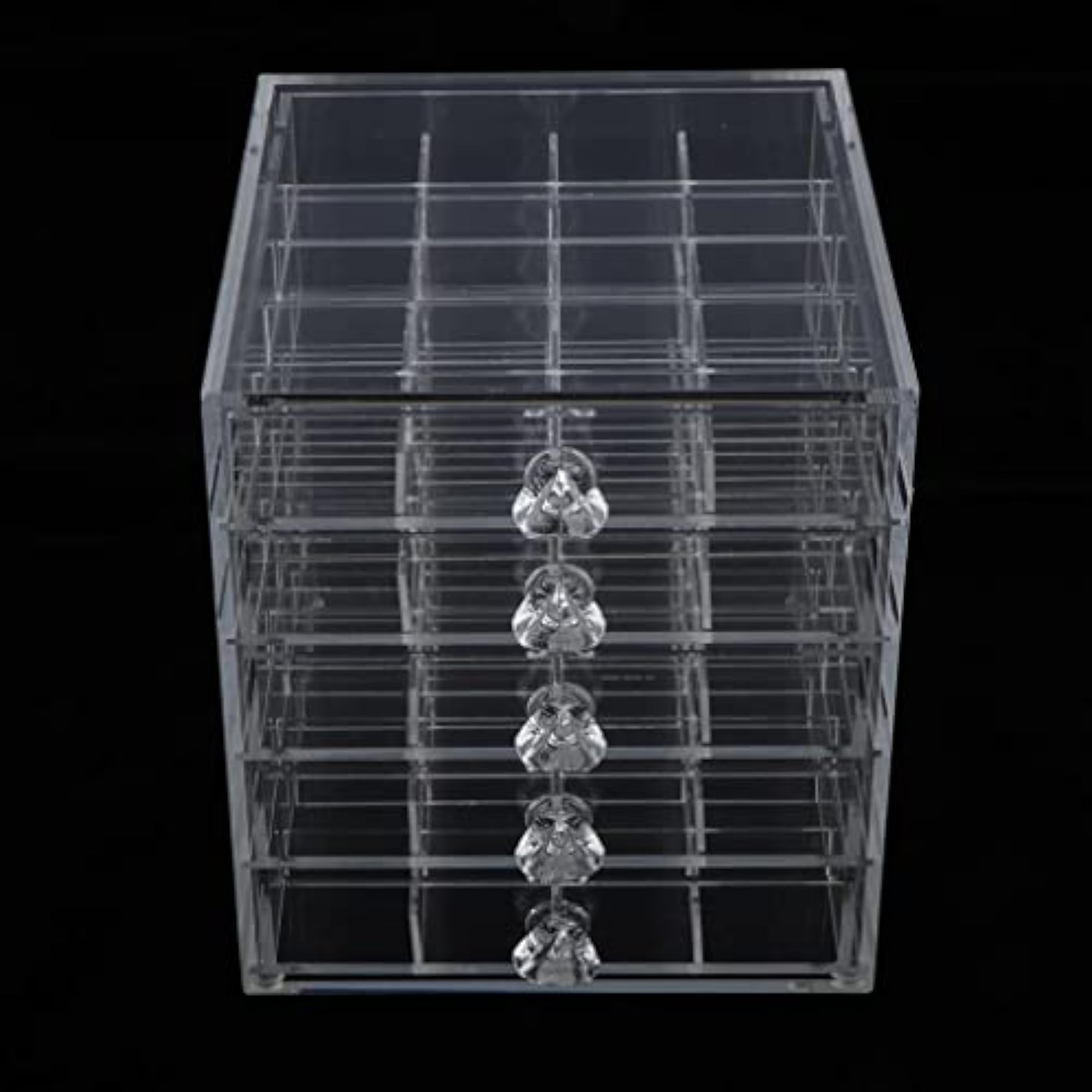 Acrylic Nail Art Glitter Storage Case, Organizer Box